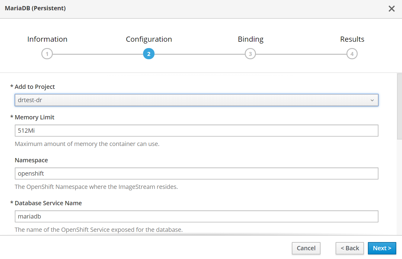 ocp_east_mariadb_create