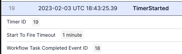 Timer Event Id